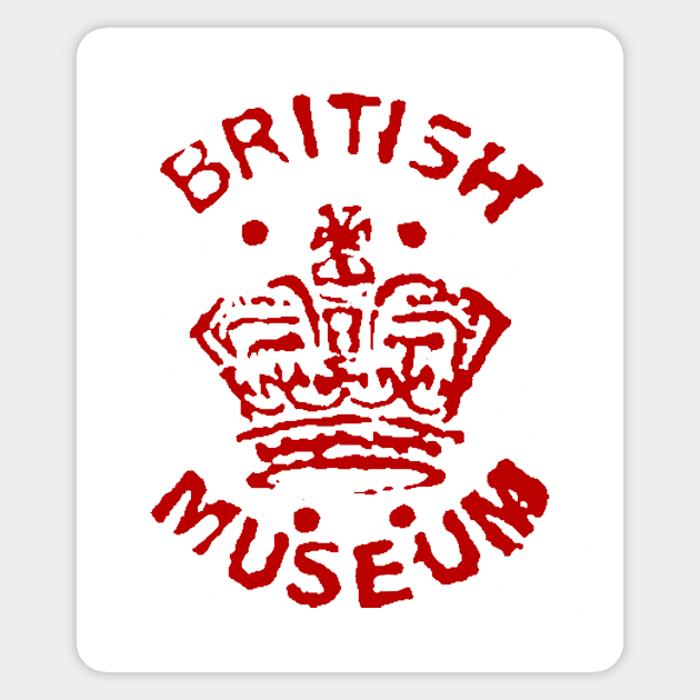 Library Stamp Special Collections British Museum 1920s Sticker by Pixelchicken